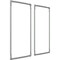 Ekena Millwork 31-in. W x 62-in. H Ashford Panel Moulding Kit Double Panel PMLKAS31X62B - alternate 4